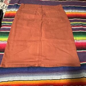 Elegant Tan Pencil Skirt